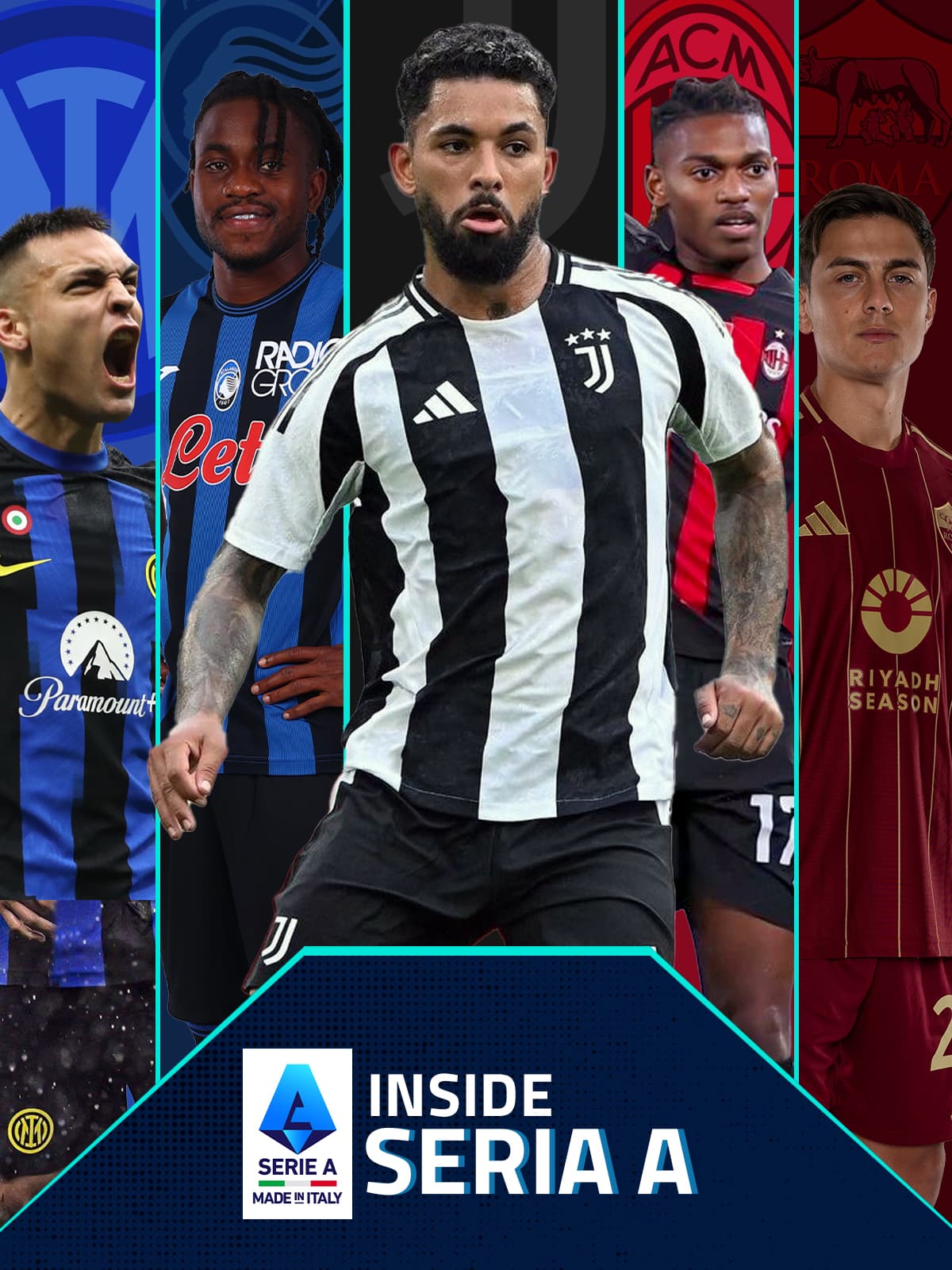 Inside Serie A — portrait/story crop of the same campaign