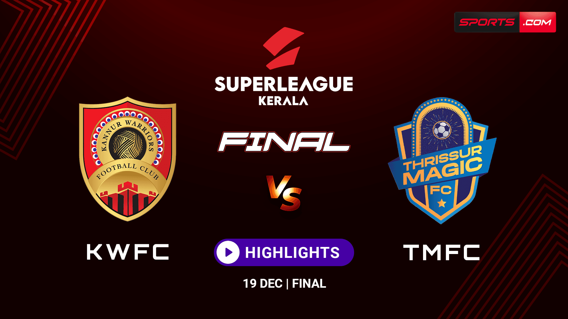 Final — Kannur Warriors FC vs Thrissur Magic FC, Highlights